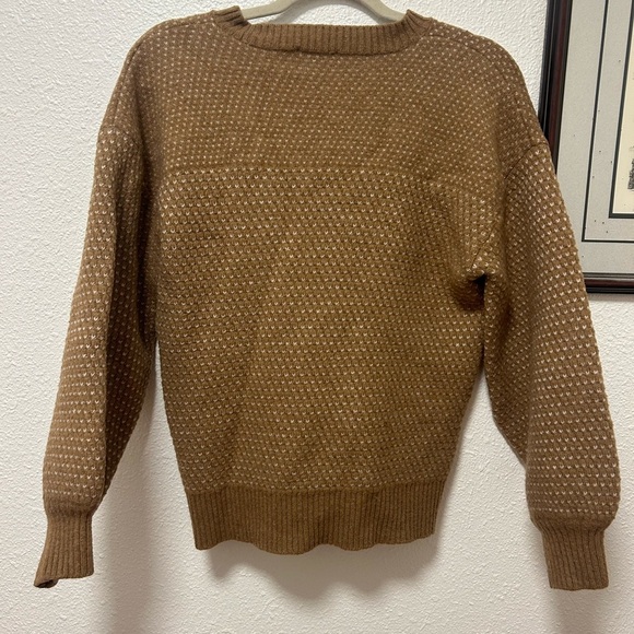Women's Brown Summersalt Wool Cashmere Sweater - Picture 5 of 5
